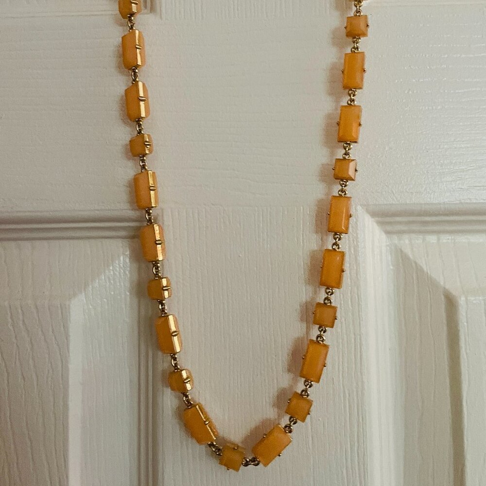 Kate Spade 38" Peach and Gold Necklace